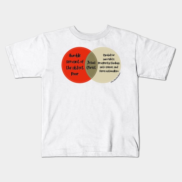 Venn Diagram Jesus Christ Kids T-Shirt by Jean-Claude Venn-Diagram